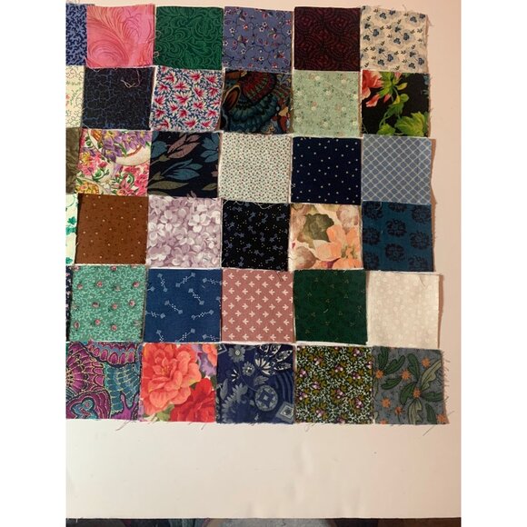 108-Piece 2.5" Cotton Quilting Squares Scrap Fabric Patchwork Lot - Picture 6 of 8